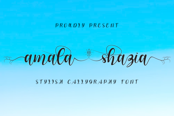 Amala Shazia: A Romantic Typeface for Elegant Design