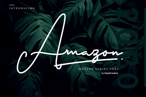 Amazon: A Flowing Handwritten Font