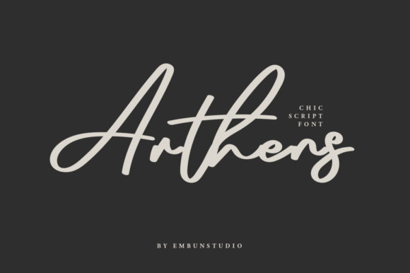 Arthens: A Delicate Script Font