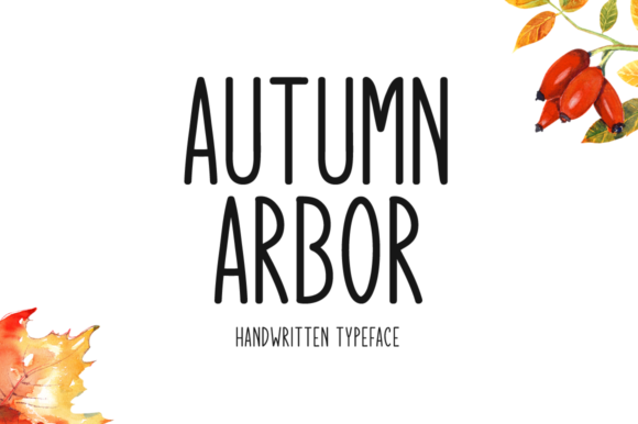Autumn Arbor: A Handwritten Font for Creative Projects