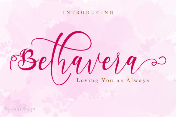 Bethavera: A Elegant Font for Business Branding