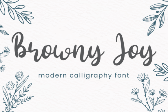 Browny Joy Font: Timeless Script for Makers