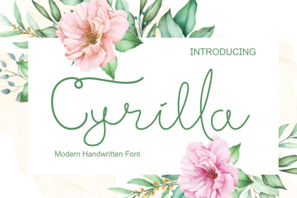 Cyrilla: A Handwritten Font for Web Design