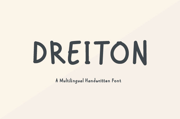 Dreiton: A Handwritten Font for Creative Web Design