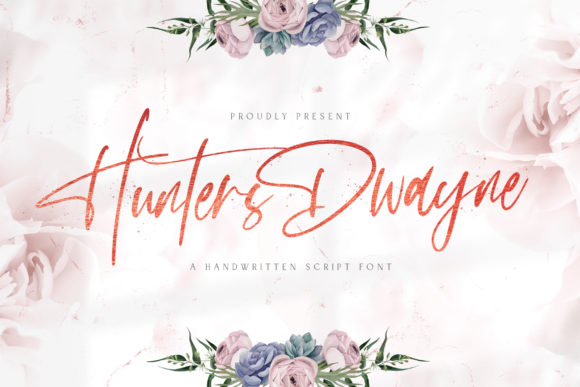 Hunthers Dwayne: Elegant Handwritten Font