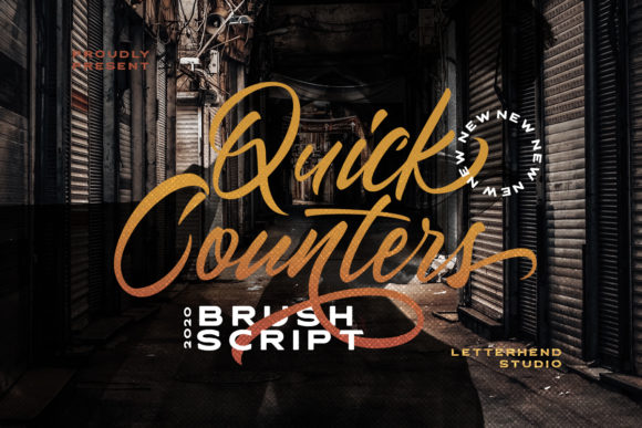 Quick Counters Font for Creative Marketing