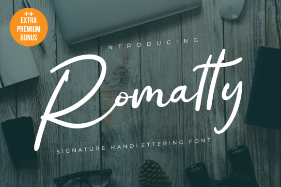 Romatty: A Handwritten Font for Creative Makers