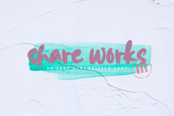 Share Works Font for Web Design