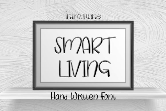 Smart Living: A Handwritten Font for Creative Projects