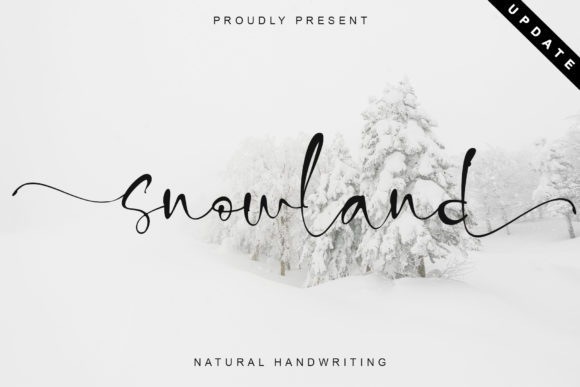 Snowland: A Handwritten Font for Creative Makers