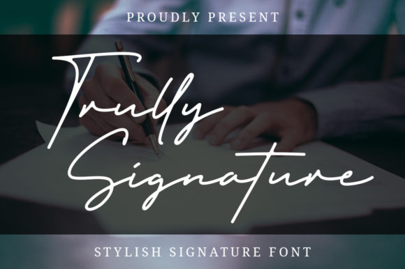 Trully Signature: A Flowing Script for Editorial Design
