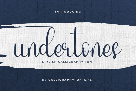 Undertones Font: Elegant Script for Editorial Design